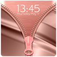 Icon of program: Shiny Rose Gold Zipper Lo…