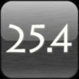 Icon of program: 25.4 Metric & Inch Calcul…