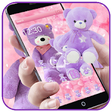Icono de programa: Lavender Teddy Bear Pink …