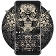 Icon of program: Black Rose Skull Keyboard
