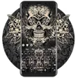 Icon of program: Black Rose Skull Keyboard