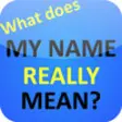 Icon of program: What does MY NAME REALLY …