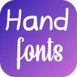 Icono de programa: Hand fonts for FlipFont