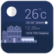 Icon of program: Weather clock widget free
