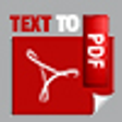 Icon of program: Text2PDF for Windows 8