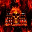 Icon of program: Fire Burning Skull Keyboa…