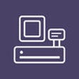 Cashierpocket pos,barcode scanner,sales reports,inventory management icon