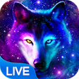 Icono de programa: Night Sky Wolf Live Wallp…