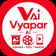 Icono de programa: Vyapar AI: Banner Reel Ma…