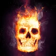 Icon of program: Fire Skulls Live Wallpape…