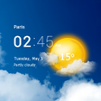 Icon of program: Transparent clock & weath…
