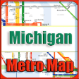 Icon of program: Michigan Metro Map Offlin…