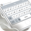 Pearl white & emoji pro keyboard theme icon