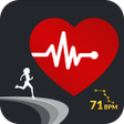 Heart Rate Monitor: Pulse Checker & Step Counter icon