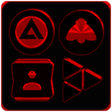 Icono de programa: Black and Red Icon Pack