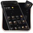 Icon of program: Luxury Golden 3D Black Te…
