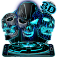 Icono de programa: Neon Tech Evil Skull 3D T…