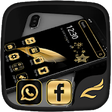 Icono de programa: Black Gold Feather Theme