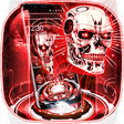 Icon of program: 3D Red Neon Tech Skull Th…