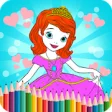 Icon of program: Princess Coloring Book Fr…
