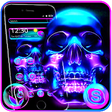Icono de programa: Skull Evil Neon Theme
