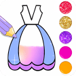 Icon of program: Dresses Coloring Book Gli…