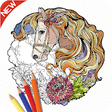Coloring book: Happy coloring icon
