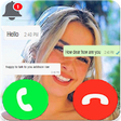 Fake chat Call :addison Rae Simulator icon