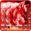 Icon of program: Neon Red Wolf Keyboard Th…
