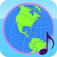 Globe Earth 3D Pro: Flags, Anthems and Timezones icon