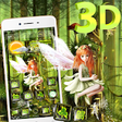 Icono de programa: 3D Fairy Forest Glass Tec…