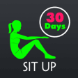 Icon of program: 30 Day Sit Up Fitness Cha…