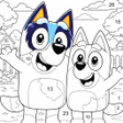 Icono de programa: Cartoon Bluey Color by Nu…