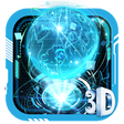 Icono de programa: 3D Blue Neon Earth Theme