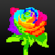 Flower Color By Number: Pixel Art Flower icon