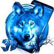 Icon of program: 3D Ice Wolf Theme