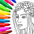 Icon of program: Coloring game for girls a…