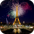 Icono de programa: Fireworks in Paris Wallpa…