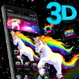Icon of program: 3D Glass Galaxy Unicorn T…