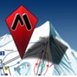 GPS on ski map by Maprika icon