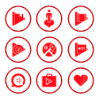 Icono de programa: Red On White Icons By Arj…
