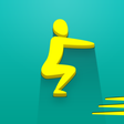 Squat workout: 0-100 squats icon