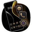 Icon of program: Theme Black gold silver b…