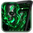 Icon of program: Green Fire Skull Theme
