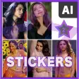 Icon of program: Actress Stickers WhatsApp…