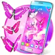 Icon of program: Pink butterfly live wallp…