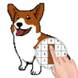 Icon of program: Dog Pixel Art Paint by Nu…